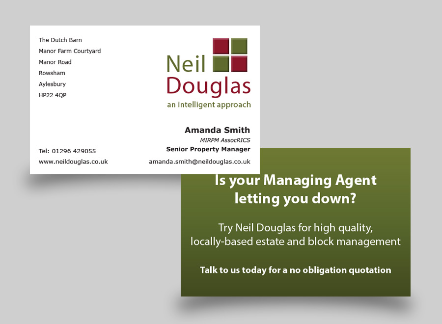 Business Card Design - Neil Douglas Block Management